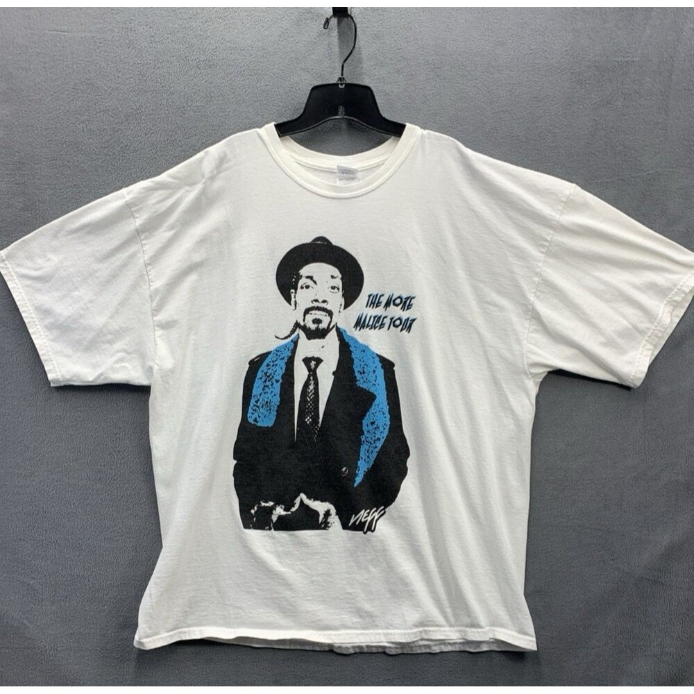 Snoop Dogg Graphic Concert Tee 3XL Men's 2010 White The More Malice Tour